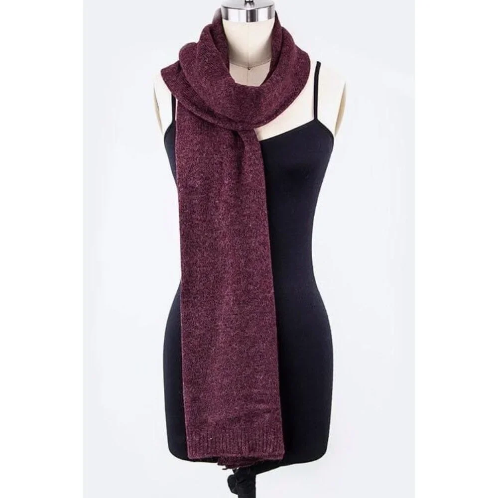 NWT Boutique Beige Cozy Long Knit Scarf - Picture 7 of 9